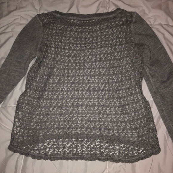 Gray, long sleeve with open back - Picture 2 of 3